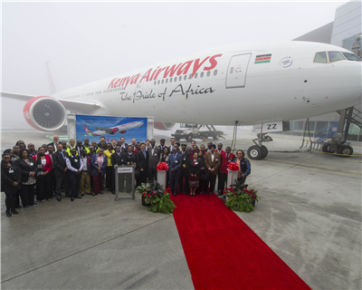 Kenya Airways lands first Boeing Dreamliner